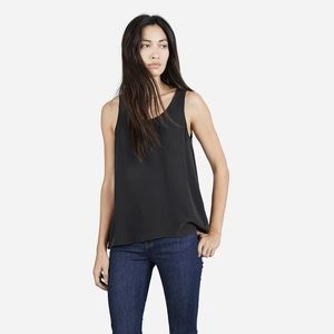 Everlane The Silk Tank in black
